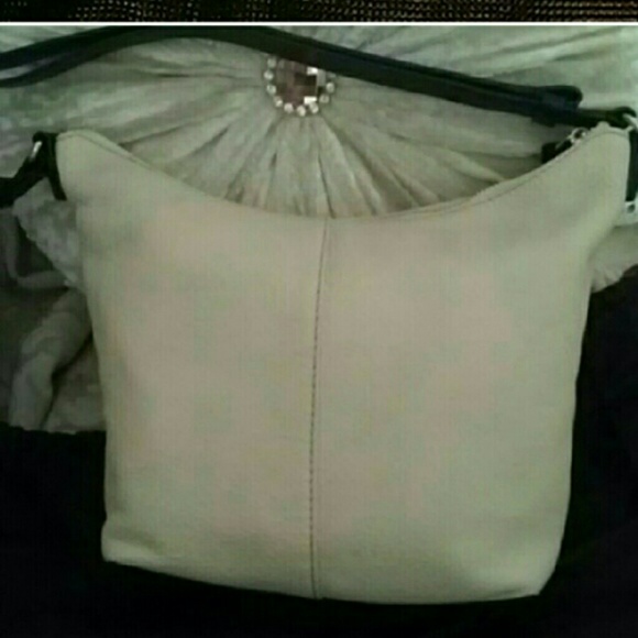 KATE SPADE IVORY PEBBLE LEATHER BAG - Picture 2 of 3